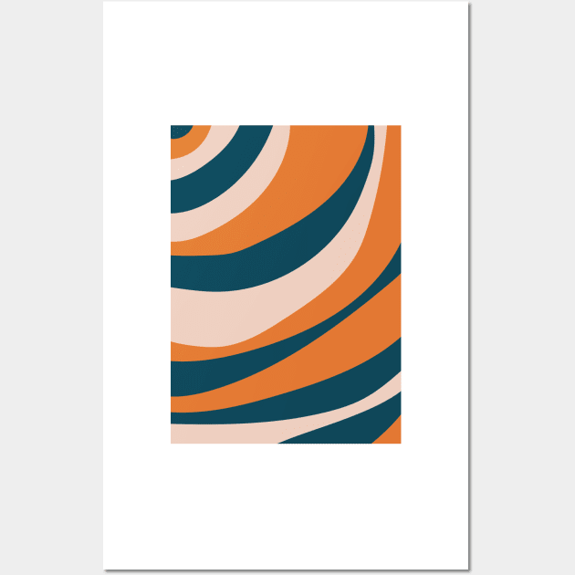 Curved stripes II Wall Art by AllPrintsAndArt